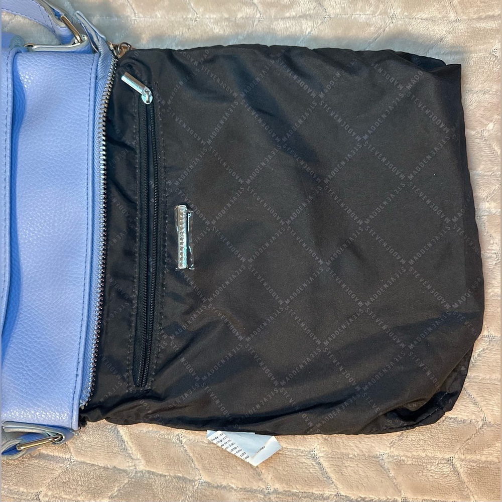 Steve Madden Blue Quilted Crossbody Bag - Picture 7 of 10